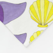 Sea Muschel Seashell Conch Starfish Beach House Fleecedecke (Ecke)