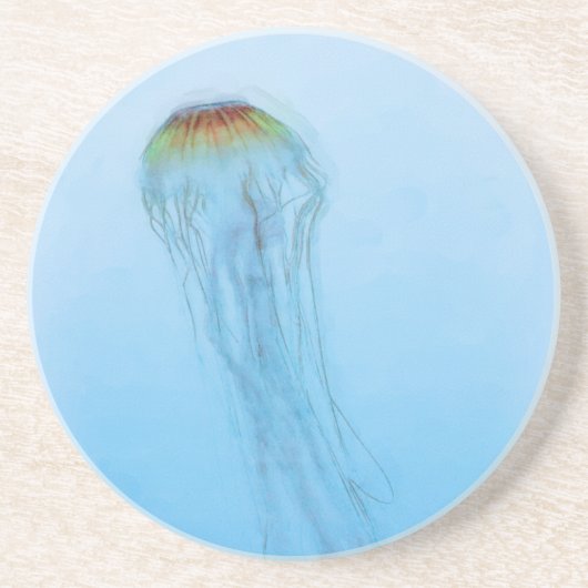 Sea Nettle Sandstein Untersetzer (Vorne)