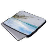 Sea Oats And White Sand Beach Morning Laptop Case (Vorne Knopf)