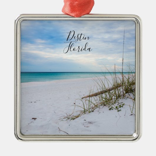 Sea Oats And White Sand Beach Morning Ornament (Vorne)