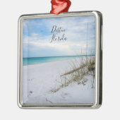 Sea Oats And White Sand Beach Morning Ornament (Links)