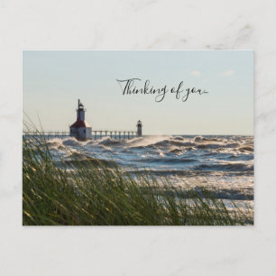 Sea Oats und St Joseph denken Sie an Sie Postkarte