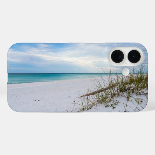 Sea Oats und White Sand Beach Morning iPhone Case (Rückseite (Horizontal))