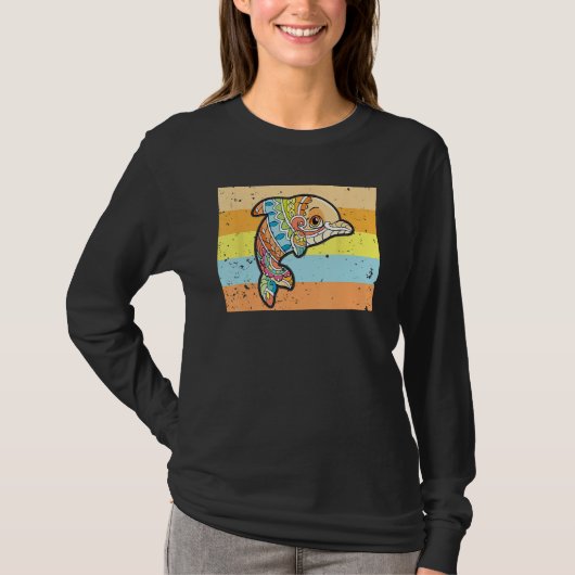 Sea Ocean Animal Dolphin  Vintage Graphic T-Shirt (Vorderseite)