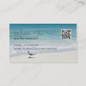 Sea Ocean Beach Travel Stilvoll Visitenkarte (Rückseite)