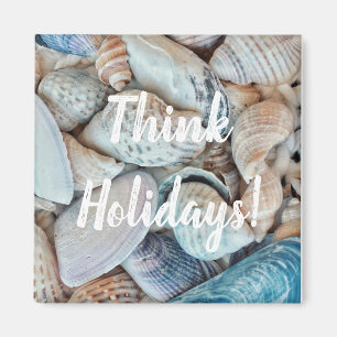 Sea Ocean Beach Vibes Think Holidays Muscheln Magn Magnet