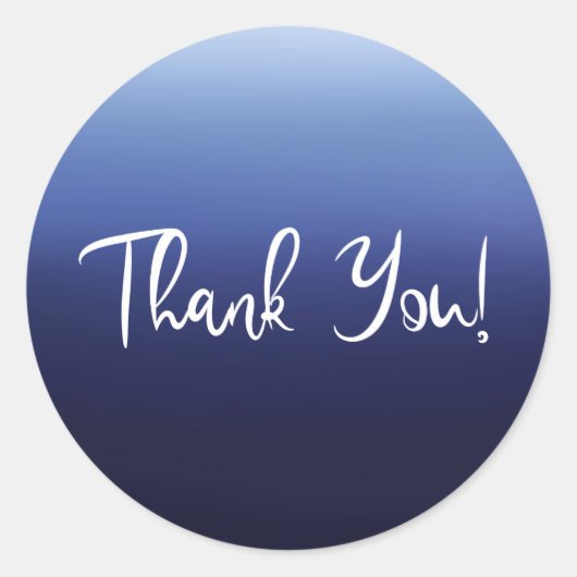 Sea Ocean Blue Modernes Minimal Beach Brautparty Runder Aufkleber (Vorderseite)