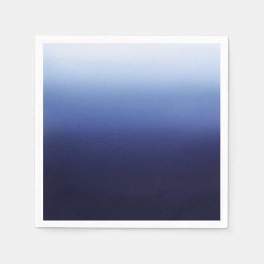 Sea Ocean Blue Modernes Minimal Beach Brautparty Serviette (Vorderseite)