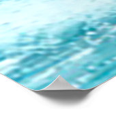 Sea Ocean Blue Summer Surf Poster (Ecke)