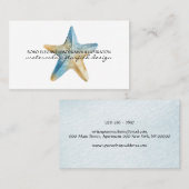 Sea Ocean Boho Starfish Visitenkarte (Vorne/Hinten)