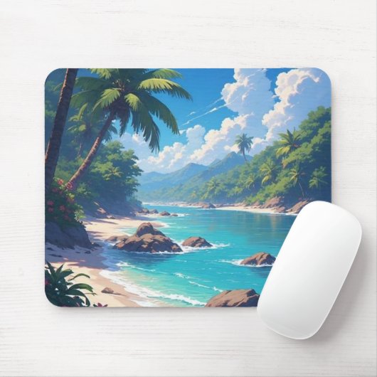 Sea Ocean Landscape Mousepad (Mit Mouse)