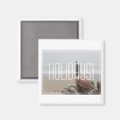 Sea Ocean Muschel Waves Holidays Magnet (Vorderseite/Rückseite)
