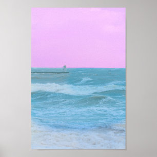 Sea Ocean Velddrif South Africa Nature Storm Poster