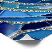 Sea of Waves Mosaic Art Poster (Ecke)