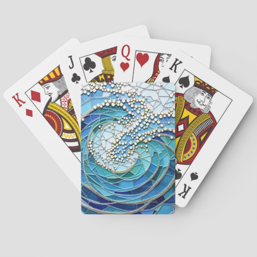 Sea of Waves Mosaic Art Spielkarten (Rückseite)