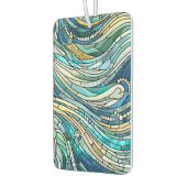 Sea of Waves Teal Mosaic Fine Art Autolufterfrischer (Links)
