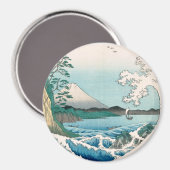Sea Off Satta Hiroshige Japanische Kunst Magnet (Vorderseite/Rückseite)