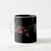 SEA OTTER & BABY (Haida Styled) Tasse (Vorderseite Links)