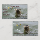 Sea Otter Business Card Visitenkarte (Vorne/Hinten)