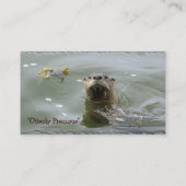 Sea Otter Business Card Visitenkarte (Rückseite)