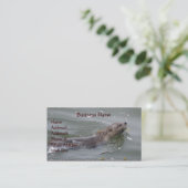 Sea Otter Business Card Visitenkarte (Stehend Vorderseite)