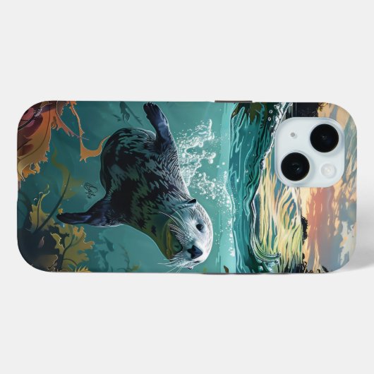 Sea Otter Case-Mate iPhone Hülle (Rückseite (Horizontal))