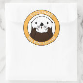 Sea Otter Channel Logo Runder Aufkleber (Tasche)