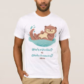 Sea Otter Design T-Shirt (Vorderseite)
