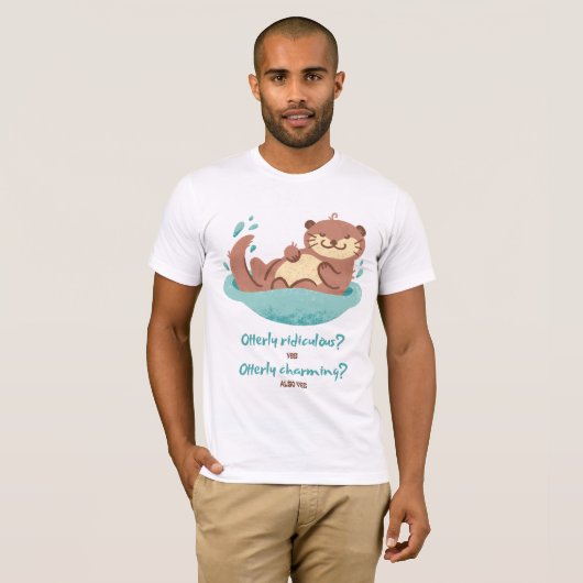 Sea Otter Design T-Shirt (Vorne ganz)