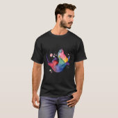 Sea Otter farbiger Schlag T-Shirt (Vorne ganz)