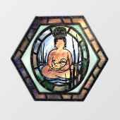 Sea Otter Goddess Window Fensteraufkleber (Blatt)