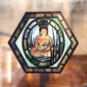 Sea Otter Goddess Window Fensteraufkleber (Blatt 2)