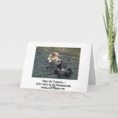 Sea Otter Greycard Karte (Rückseite)