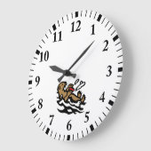 Sea otter große wanduhr (Winkel)