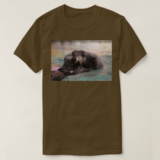 Sea Otter im Georgia Aquarium T-Shirt (Design vorne)