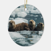 Sea Otter Keramik Ornament (Links)