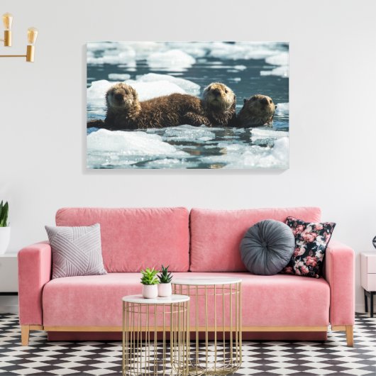 Sea Otter Leinwanddruck (Insitu (Wohnzimmer))