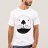 Sea Otter looking out of the round window T-Shirt (Vorderseite)