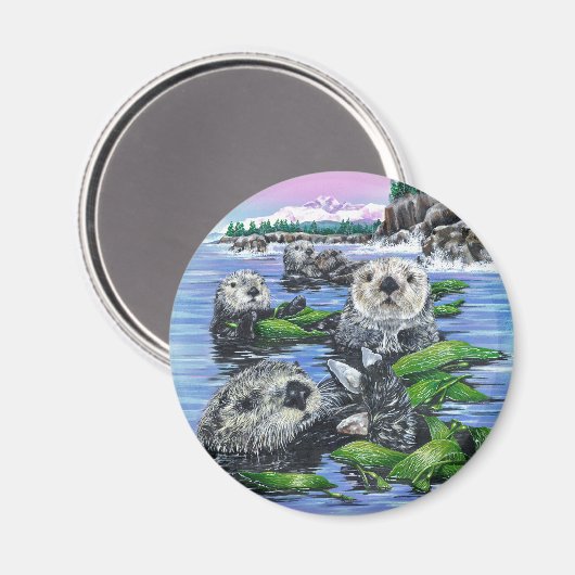 Sea Otter Magnet (Vorderseite/Rückseite)