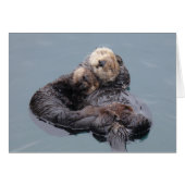 Sea Otter Mom and Pup (Vorderseite (Horizontal))