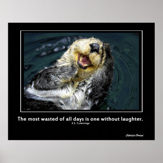Sea Otter Motivierend Poster (Vorne)