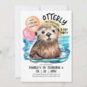 Sea Otter Ocean Sun Beach Einladung zum Geburtstag (Vorderseite)