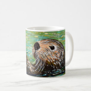 Sea Otter Painting Kaffeetasse