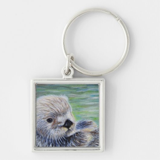 Sea Otter Painting Schlüsselanhänger (Vorne)