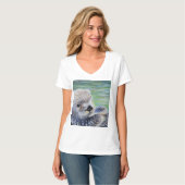 Sea Otter Painting T-Shirt (Vorderseite Vollansicht)