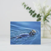 Sea Otter Postcard Postkarte (Stehend Vorderseite)