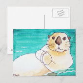 Sea Otter Postcard Postkarte (Vorne/Hinten)
