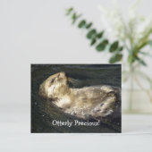 Sea Otter Postcard Postkarte (Stehend Vorderseite)