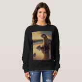 Sea Otter  Retro Sunset Cute Otter  3 Sweatshirt (Vorne ganz)