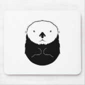 Sea Otter Silhouette Mousepad (Vorne)